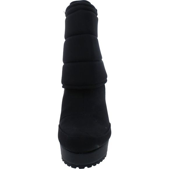 Thalia Sodi Womens Charlie  Black Nylon Heel Winter & Snow Boots Shoes NWT - Picture 3 of 3